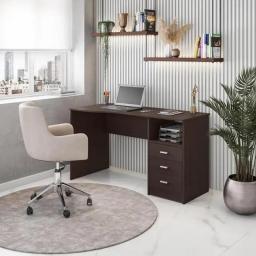 2023 New Techni Mobili Classic Computer Desk With Multiple Drawers, Wenge