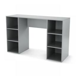 Mainstays 6-Cube Storage Computer Desk, True Black Oak Computer Desk  Standing Desk  Office Furniture
