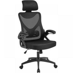 Ergonomic Mesh Office Chair With High Back, Black Home   Desk   Computer