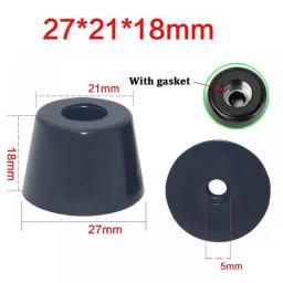 Conical Furniture Legs Feet Shock Pad Floor Protector With Gasket Furniture Parts Anti Slip Black Speaker Cabinet Bed Table Box
