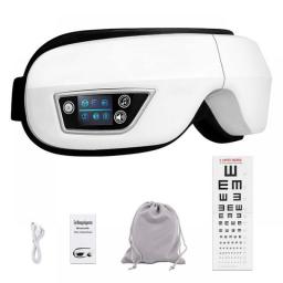 6D Smart Airbag Vibration Eye Massager Hot Compress Bluetooth Eye Massage Glasses Eye Care Instrument Fatigue Pouch & Wrinkle