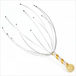 Scalp Head Massager Octopus Claw Gold Scalp Stress Relax Whole Body Spa Promote Blood Circulation Eliminate Muscle Tension Tool