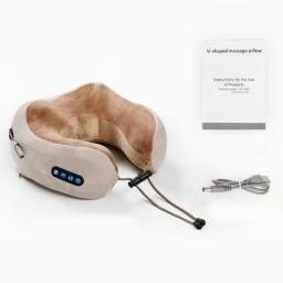 U Shaped Neck Massage Pillow Heating Vibration Kneading Electric Cervical Shoulder Massage Protection Relaxing Massager