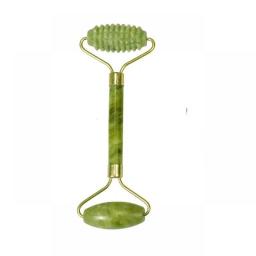 Natural Jade Roller Massager For Face Body Back Foot Massage Roller Facial Liftting Anti-wrinkle Double-end Gua Sha Jade Stone