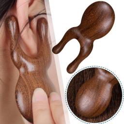 Wooden Nose Massager Promote Blood Circulation Point Pedicure Lifting Therapy Massager Gua Tools Nose Sha Tool Face Board R K7M0