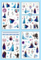 4Pcs/set Disney Avengers Tattoo Stickers Waterproof Original Princess Sofia Sticker Birthday Party Supplies Decoration Kids Gift