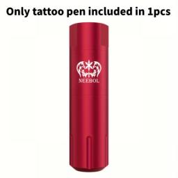 1set, Neebol Wireless Tattoo Kit, Rotary Tattoo Machine Pen Set, Secant Fog Tattoo Pen With 1500mAh LED Cordless Power Supply