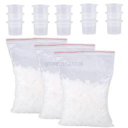 100Pcs Plastic Microblading Tattoo Ink Cup Cap Pigment Clear Holder Container S/M/L Size For Needle Tip Grip Tattoo Supplis