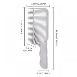 Barber Hair Cutting Positioning Comb Gradual Combs Clipper Blending Flat Top Hair Comb Men's Hair Comb Salon Styling Tools