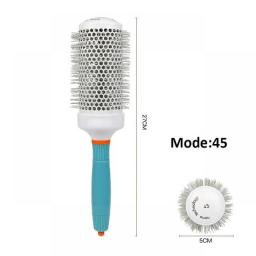 Hair Comb Professional Salon Hair Brush Hair Styling Hairbrush Hairdressing Comb Round Curly Hair Rollers Tools Blue