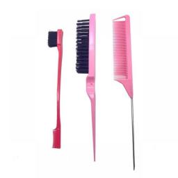 3pcs/lot Double Sided Edge Control Hair Comb Hair Styling Hair Brush Accessories New Oil-Baked Brush Comb Styling Partition Comb