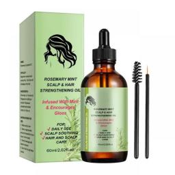 60ml Natural Rosemary Hair Oil Hair Growth Oil Hair Care Oil Nourishing Strengthening Hair Conditioning Oil For Women Men