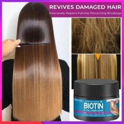 Hair Repairs Hair Mask Biotin Collagen Keratin Treatment Hair Conditioner Hair Essential Oil Nourishing For Dry Damaged Hair