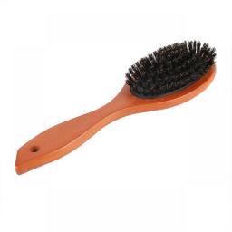 Natural Boar Bristle Hairbrush Massage Comb Anti-static Hair Scalp Paddle Brush Beech Wooden Handle Hair Brush Comb Styling Tool
