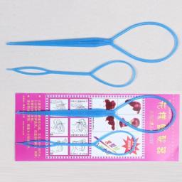 1 Pair Women Girls Ponytail Creator Plastic Loop Pony Tail Clip Hair Braid Accessories Maker Hair Braid Maker Hair Styling Tool
