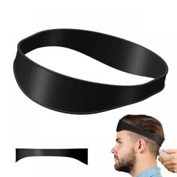 DIY Men Hair Trimming Ruler Neckline Guide Haircuts Curved Headband Styler Ruler Barber Comb Beard Tools Hair Styling Tool