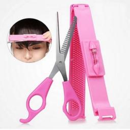 1Pcs/lot Professional DIY Hair Cutting Tools Women Hair Cutting Scissor With Ruler Bangs Pruning Set Hairdressing Barber Tools