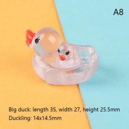 2pcs Luminous Duck Floating Animal Duck Floating Flashing In The Water Rubber Duck Baby Kids Bath Shower Toy Gift
