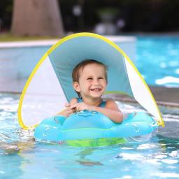 Upgrades Baby Swimming Float Ring Infant Floating Kids Swim Pool Accessories Circle Bathing Summer Toys Toddler Rings