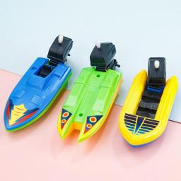 1Pc Speed Boat Ship Wind Up Toy Float In Water Kids Toys Classic Clockwork Toys Bathtub Shower Bath Toys For Children Boys Toys