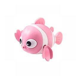 Bath Toys Cute Swimming Clown Fish Bath Toys For Toddlers Floating Wind Up Toys For Boy Girl New Born Baby Bathtub Toddler Toys
