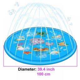 Children Play Water Mat Summer Beach Sprinkler Inflatable Spray Water Pad Outdoor Game Toy Lawn Swimming Pool Mat Kids Toys