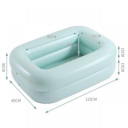 Inflatable Rectangle Swimming Pool For Baby PVC Balls Pool Toys For Children Summer Portable Bathtub Kids Outdoor Swimming Pool