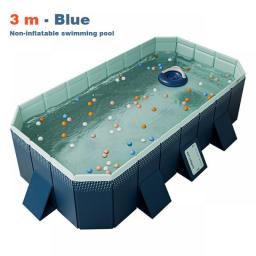 Large Swimming Pool For Family Foldable Non-Inflatable Frame Pools 1.6-3M Wear-Resistant Garden Outdoor Summer Water Games Kids