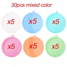 30pcs Wholesale Silicone Reusable Water Balloons Summer Beach Play Toy Water Games Water Balls