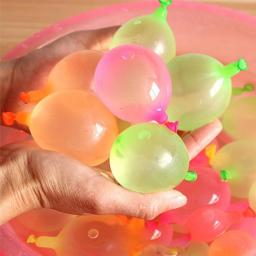 Kids 120pcs Refill Water Bombs Balloon With 120pcs Rubber Bands With 1pcs Quick Easy Refill Tool Filling Water Summer Beach Toy