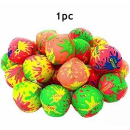 5pc Reusable Water Balls Water Toys Beach Balls Absorbent Cotton Balls Cotton Soaker Bomb Balls Water Bouncing Balls Pool Beach