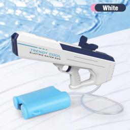 2023 Electric Water Gun With Backpack Kids Toy Water Blaster High Speed Automatic Soaker Summer Outdoor Party Game Childern Gift