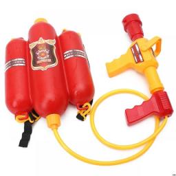 Water Gun Kids Toy Backpack Water Blaster Fireman Extinguisher Summer Beach Toys Outdoor Games Firefighter Soaker Children Gift