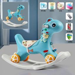 Kids Horse Stroller Children Rocking Chair Riding Horse Trolley Kids Wheelchair Equestrian Ride On Toys Toy Baby Riding Horse