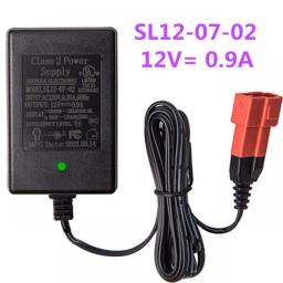 12 Volt Battery Charger For Ride On Toys ,12V0.9A Kids Electric Car Riding Toy Battery Power Adapter Square Plug SL12-07-02