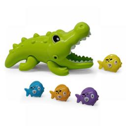 New Summer Plastic Baby Crocodile Bath Toys Fishing Catching Games For Toddlers Kids Toys For Playing Water
