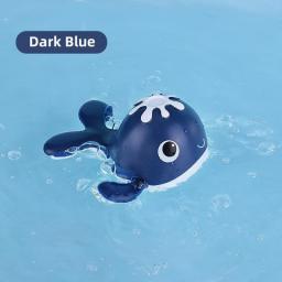 Baby Bath Tub Toys Clockwork Swimming Whale Magnetic Fishing Toys Games For Kids Water Playing Toys