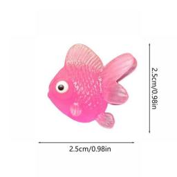 10pcs Mini Goldfish Figurines Fishing Toys Realistic Interactive Soft Tiny Fish Bulk For Fish Tank Sketching Props Decoration