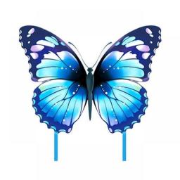 Beautiful Blue Kite Outdoor Fun Kite Glass Rod Gift Sports Adults Summer Children Line Kite Butterfly For Kids Toy Steel 30m