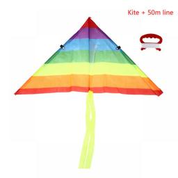 Rainbow Kite  With 50 Meter Kite Line Children Flying Bird Kites Windsock Outdoor Toys For Kids Gift Garden Cloth Toy