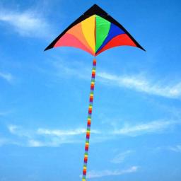 Super Nylon Stunt Kite Tail Rainbow Line Kite Accessory Kids Toy