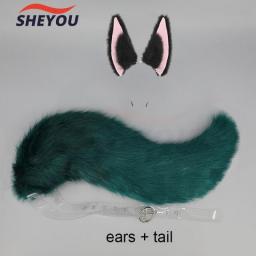 High Quality Game Genshin Impact Sumeru Tighnari Cosplay Wig Short Blue Green Heat Resistant Synthetic Hair Anime Wigs + Wig Cap