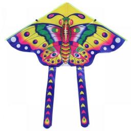 Bright Cloth Colorful Butterfly Kite 90x50cm Outdoor Garden Flying Toys Decoration Outdoor Fun Children Adults Supplies