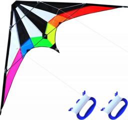 NEW Arrive 48 Inch Rainbow  Professional Dual Line Stunt Kite With Handle And Line Good Flying Factory Outlet