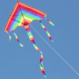 Easy Fly Colorful Rainbow Kite Outdoor Fun Sports Beach Kids Children  Buitenspeelgoed Cometas De Viento Outdoor Toys Kites