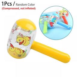 Cute Cartoon Inflatable Hammer With Bell Toys PVC Cheerful Nice Gift For Baby Kids Funny Blow Up Hammer Toys Random Color N5F8