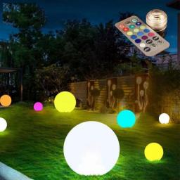 1PCS Floating Outdoor Balloons Beach Garden Water Pool Party Luminous Toy Large Inflatable LED Balls