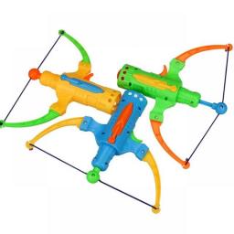Outdoor Sports Table Tennis Gun Plastic Ball Slingshot Game Random Color Shooting Toy Arrow Style Bow Archery For Children Gifts