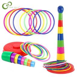 Children Outdoor Fun & Toy Sports Circle Ferrule Stacked Layers Game Parent-Child Interactive Ferrule Throwing Game Kids