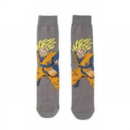 Anime Funny Men's Socks Son Goku Kakarotto Cosplay Sockings Boxer Man Cotton Male Breathable Sock Gift
